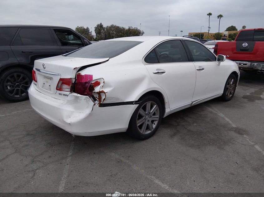 2008 Lexus ES VIN JTHBJ46G182157049 IAAI salvage auction — NORMAL WEAR, Salvage (California), sold $550 on 2026-07-09 (photo 4)