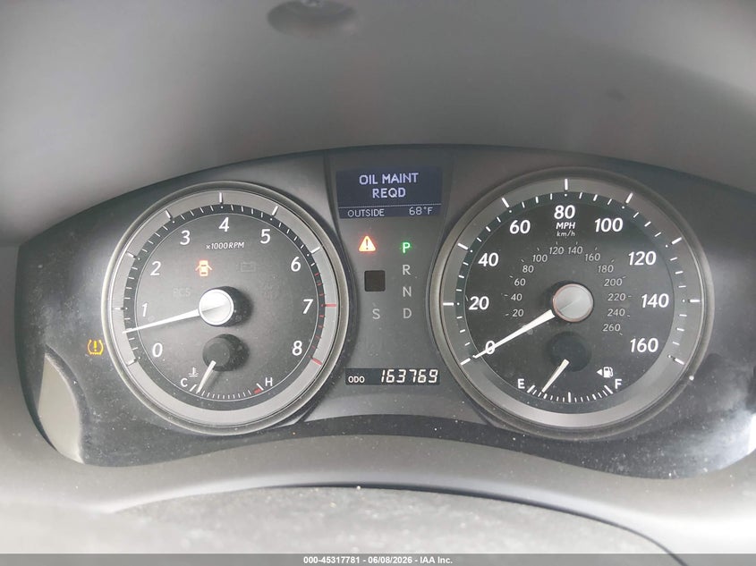 2008 Lexus ES VIN JTHBJ46G182157049 IAAI salvage auction — NORMAL WEAR, Salvage (California), sold $550 on 2026-07-09 (photo 7)