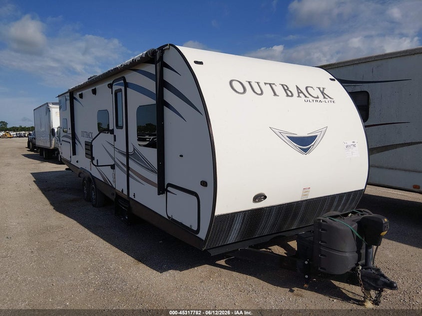 2017 Keystone rv Other VIN 4YDT29320HB453184 IAAI salvage auction — STORM DAMAGE, Wait Title, sold $2,275 on 2026-10-14 (photo 1)