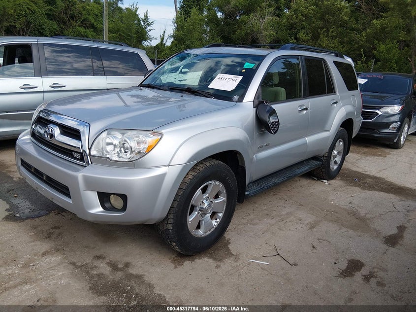 2006 Toyota 4runner VIN JTEBT14R160060601 IAAI salvage auction — ROOF, Salvage (Kansas), sold $4,175 on 2026-07-08 (photo 2)