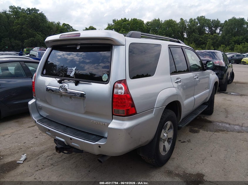 2006 Toyota 4runner VIN JTEBT14R160060601 IAAI salvage auction — ROOF, Salvage (Kansas), sold $4,175 on 2026-07-08 (photo 4)