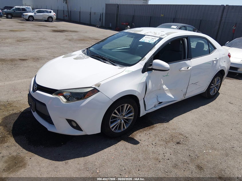 2014 Toyota Corolla VIN 5YFBURHE5EP060550 IAAI salvage auction — LEFT SIDE, Salvage Title, sold $3,050 on 2026-07-06 (photo 2)