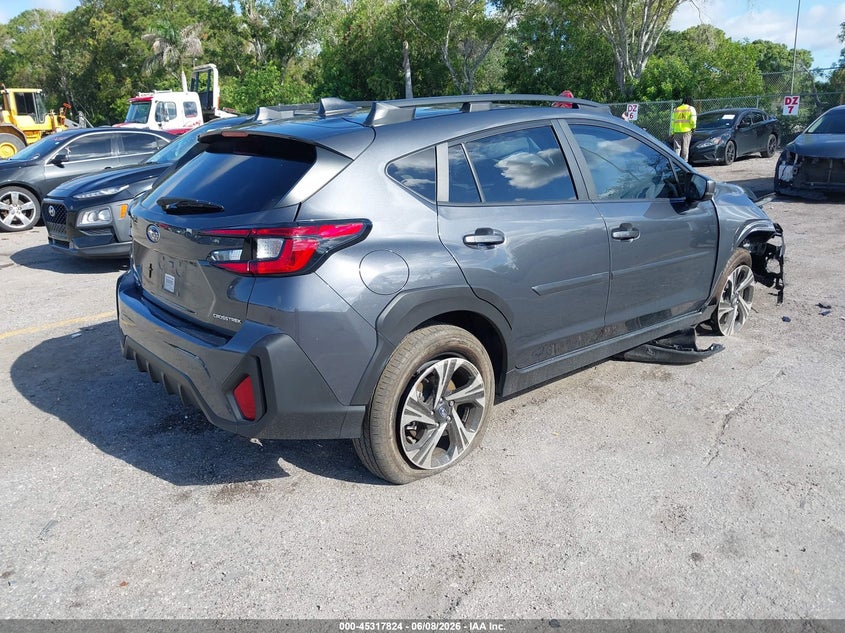 2024 Subaru Xv VIN JF2GUADC4R8878947 IAAI salvage auction — RIGHT FRONT, Certificate Of Destruction (Florida), sold $3,800 on 2026-07-29 (photo 4)