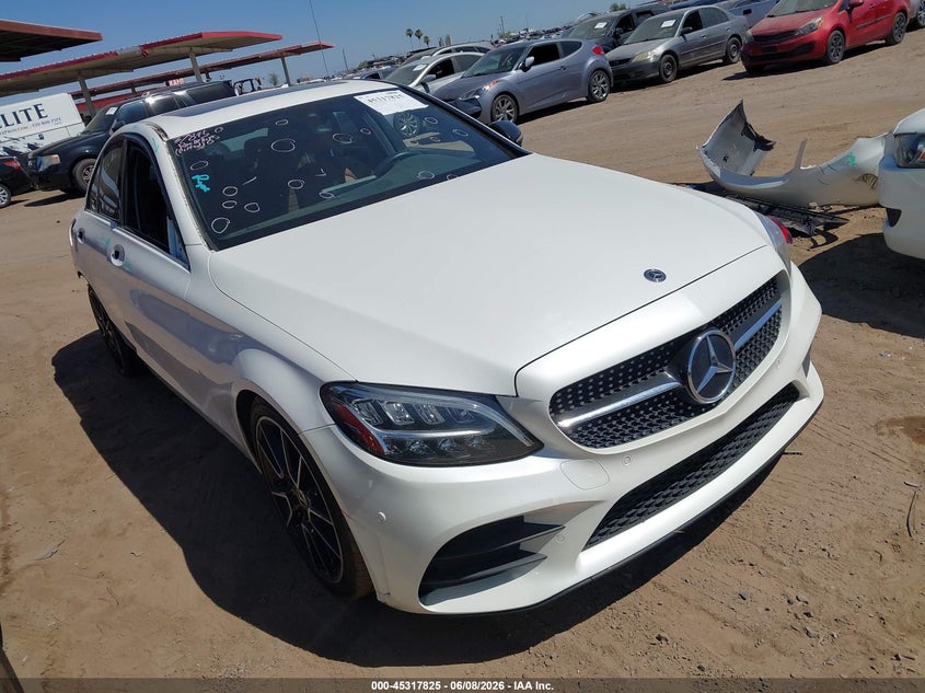 2019 Mercedes-benz C-klasse VIN 55SWF8DB1KU296975 — IAAI salvage auction photo