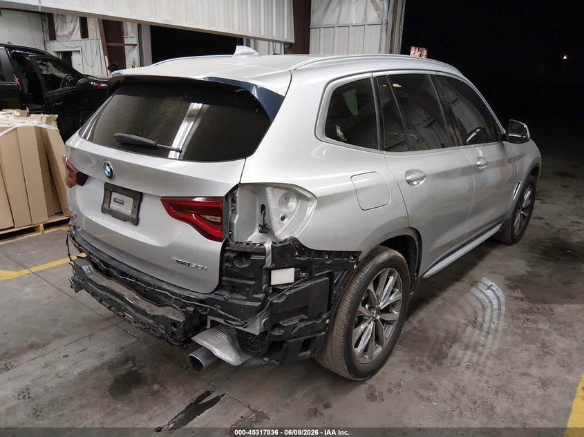 2019 BMW X3 VIN 5UXTR7C5XKLR52152 IAAI salvage auction — REAR END, Salvage Title, sold $11,100 on 2026-07-08 (photo 4)