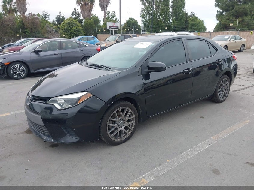 2014 Toyota Corolla VIN 5YFBURHE6EP125194 IAAI salvage auction — REAR END, Salvage Title, sold $2,400 on 2026-07-13 (photo 2)