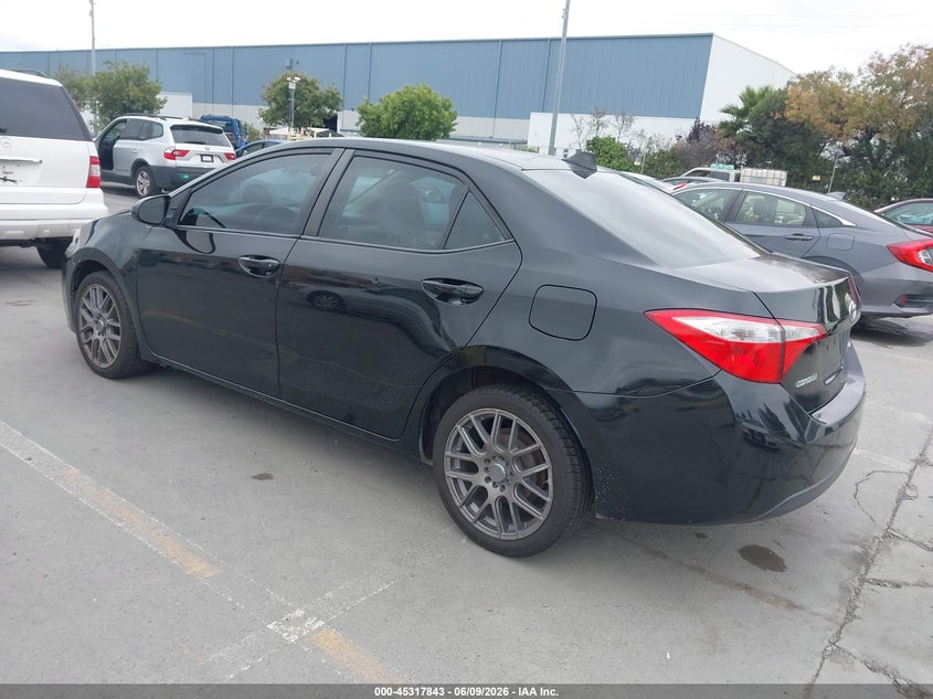 2014 Toyota Corolla VIN 5YFBURHE6EP125194 IAAI salvage auction — REAR END, Salvage Title, sold $2,400 on 2026-07-13 (photo 3)