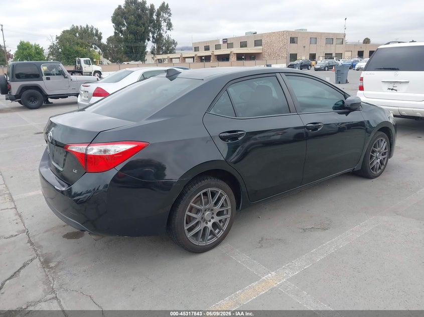 2014 Toyota Corolla VIN 5YFBURHE6EP125194 IAAI salvage auction — REAR END, Salvage Title, sold $2,400 on 2026-07-13 (photo 4)