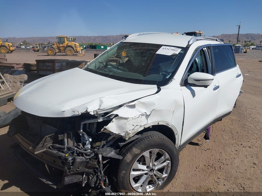 2016 Nissan Rogue VIN KNMAT2MT6GP623507 IAAI salvage auction — UNKNOWN, Salvage Title, sold $225 on 2026-07-14 (photo 2)