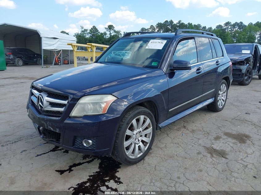 2010 Mercedes-benz Glk-class VIN WDCGG8HB6AF309611 IAAI salvage auction — FRONT END, Clear (Virginia), sold $625 on 2026-07-11 (photo 2)