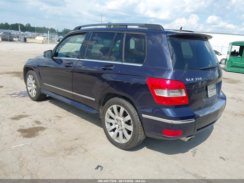 2010 Mercedes-benz Glk-class VIN WDCGG8HB6AF309611 IAAI salvage auction — FRONT END, Clear (Virginia), sold $625 on 2026-07-11 (photo 3)