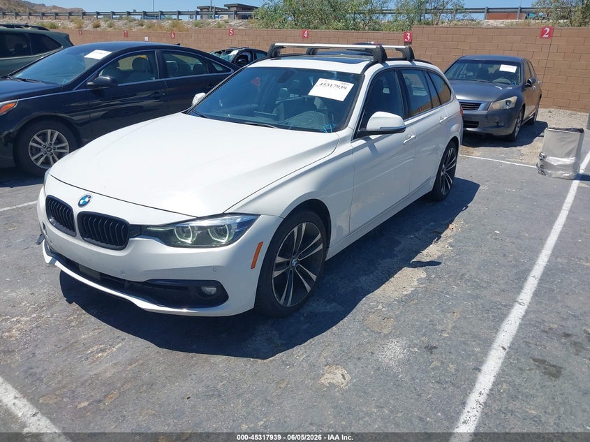2018 BMW 3er VIN WBA8J1C58JA019014 IAAI salvage auction — RIGHT SIDE, Salvage Title, sold $4,350 on 2026-07-15 (photo 2)