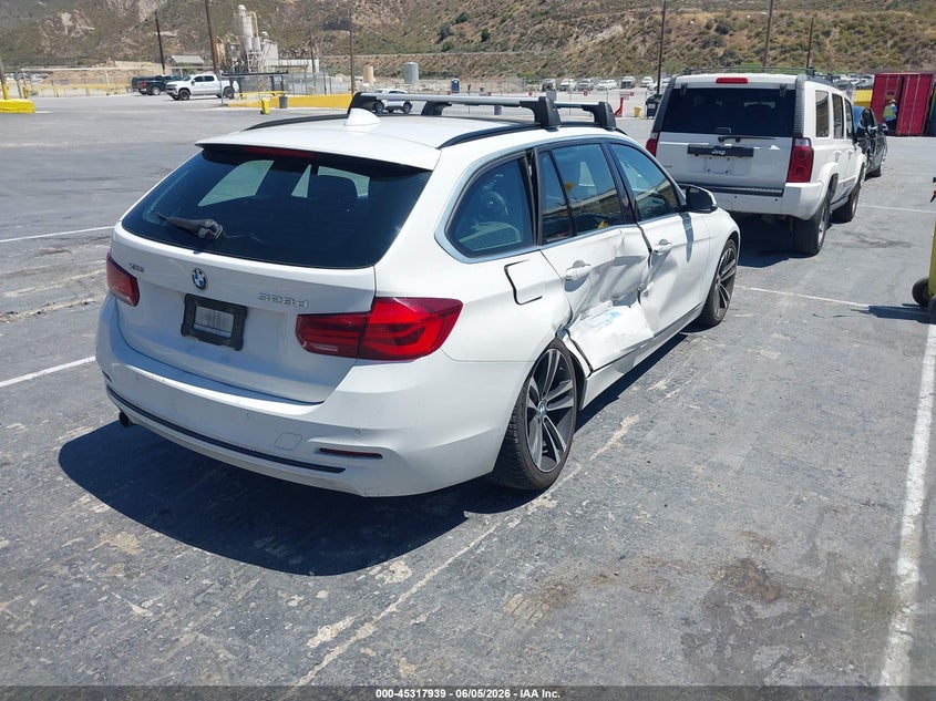 2018 BMW 3er VIN WBA8J1C58JA019014 IAAI salvage auction — RIGHT SIDE, Salvage Title, sold $4,350 on 2026-07-15 (photo 4)