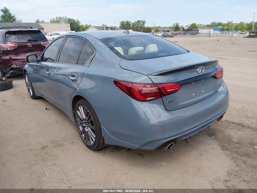 2021 Infiniti Q50 VIN JN1FV7DR6MM880751 IAAI salvage auction — HAIL, Salvage Title, sold $13,200 on 2026-07-14 (photo 3)