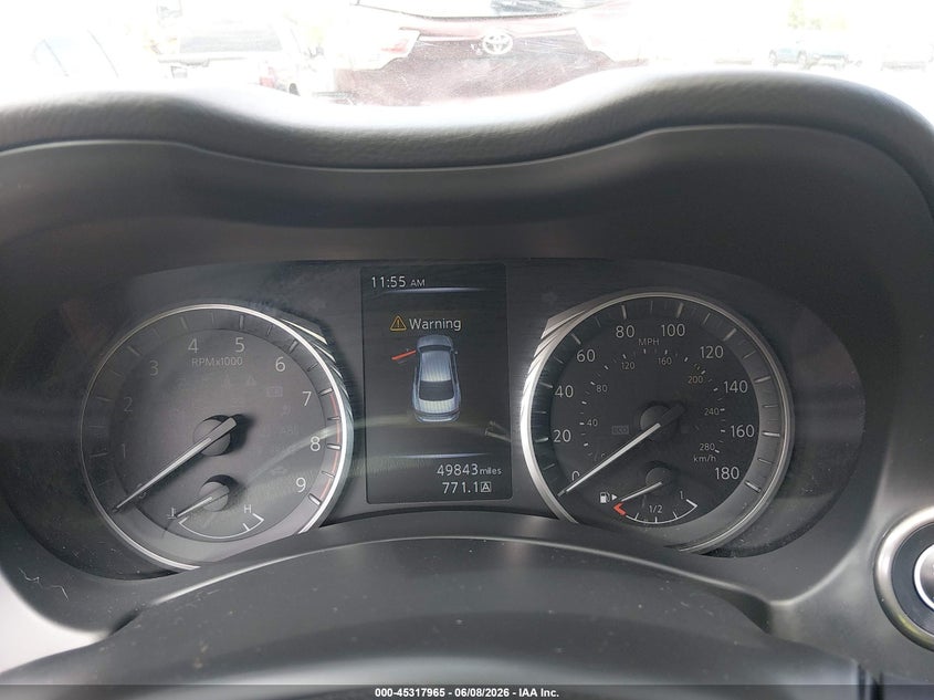 2021 Infiniti Q50 VIN JN1FV7DR6MM880751 IAAI salvage auction — HAIL, Salvage Title, sold $13,200 on 2026-07-14 (photo 7)