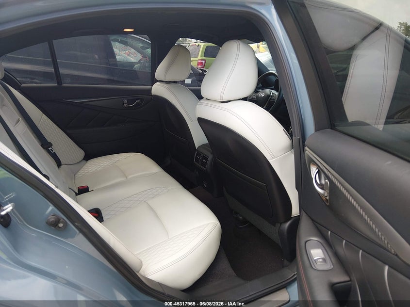 2021 Infiniti Q50 VIN JN1FV7DR6MM880751 IAAI salvage auction — HAIL, Salvage Title, sold $13,200 on 2026-07-14 (photo 8)