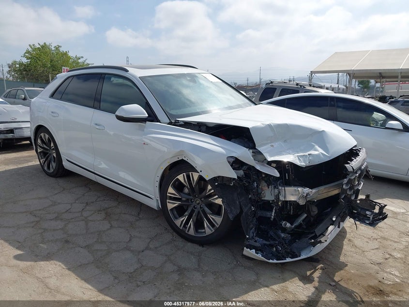 2026 Audi Q8 VIN WA1EVBF16TD017752 IAAI salvage auction — RIGHT FRONT, Salvage (California), sold $26,500 on 2026-07-30 (photo 1)