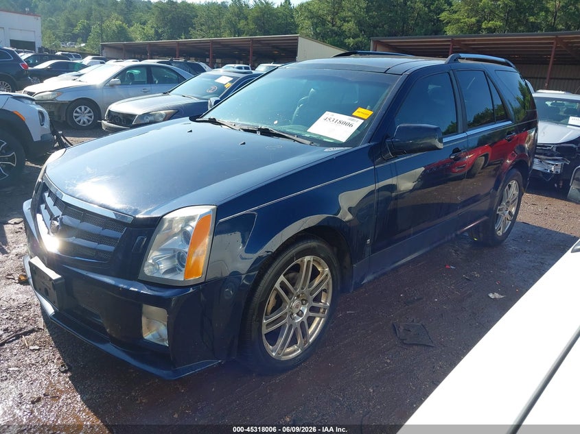 2008 Cadillac Srx VIN 1GYEE53A480131124 IAAI salvage auction — RIGHT REAR, Salvage (Alabama), sold $350 on 2026-07-08 (photo 2)
