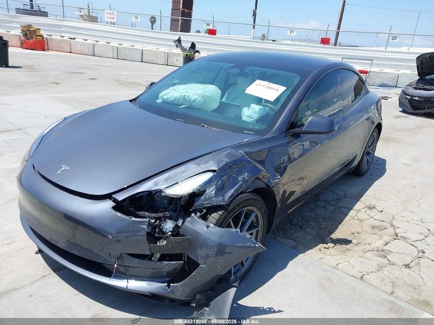 2023 Tesla Model 3 VIN 5YJ3E1EB2PF712276 IAAI salvage auction — FRONT END, Salvage Title, sold $8,650 on 2026-07-15 (photo 2)