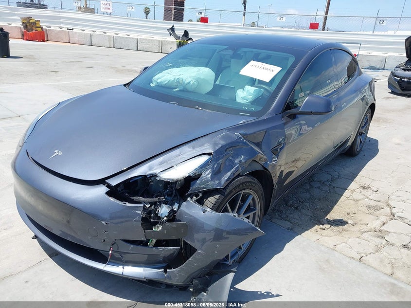 2023 Tesla Model 3 VIN 5YJ3E1EB2PF712276 IAAI salvage auction — FRONT END, Salvage Title, sold $8,650 on 2026-07-15 (photo 6)
