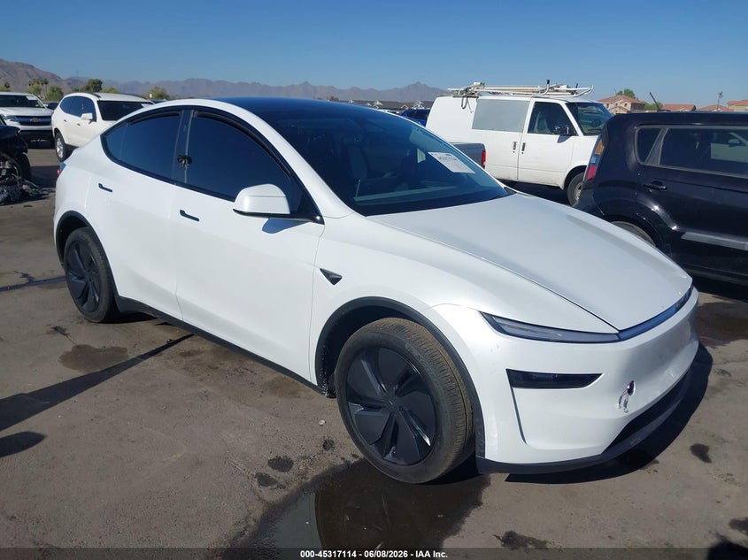 2026 Tesla Model y VIN 7SAYGDED2TA475611 IAAI salvage auction — SIDE, Salvage Title, sold $16,000 on 2026-07-15 (photo 1)