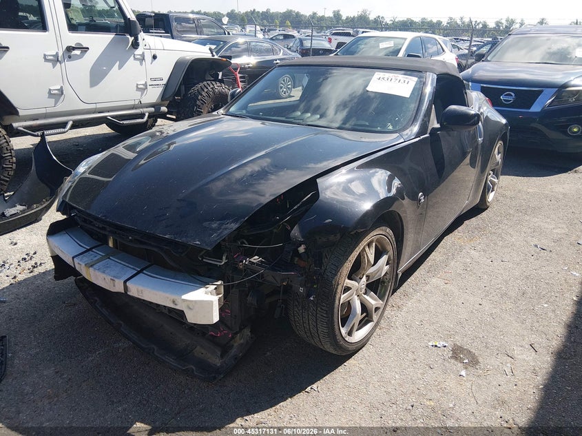 2010 Nissan 370z VIN JN1AZ4FH6AM303764 IAAI salvage auction — FRONT END, Salvage (Louisiana), sold $3,200 on 2026-07-14 (photo 2)