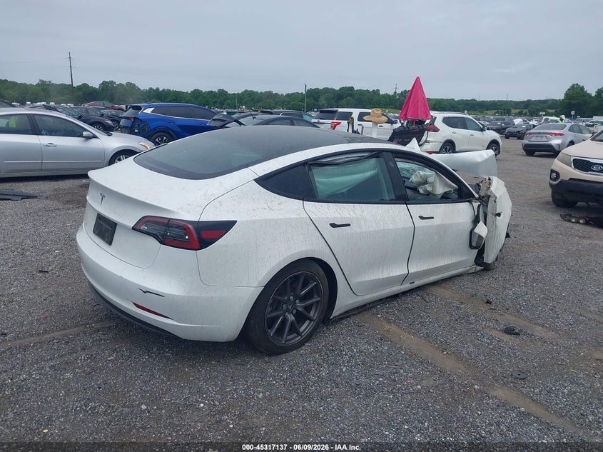 2023 Tesla Model 3 VIN 5YJ3E1EA1PF593840 IAAI salvage auction — FRONT END, Salvage (Arizona), sold $2,975 on 2026-08-01 (photo 4)