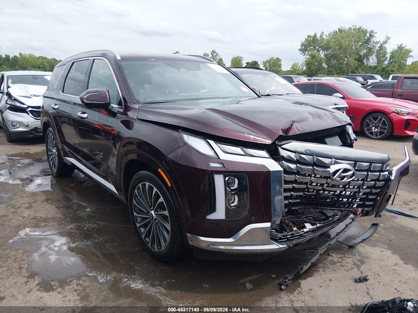 2024 Hyundai Palisade VIN KM8R7DGE5RU692415 IAAI salvage auction — FRONT END, Salvage Title, sold $11,800 on 2026-07-28 (photo 1)