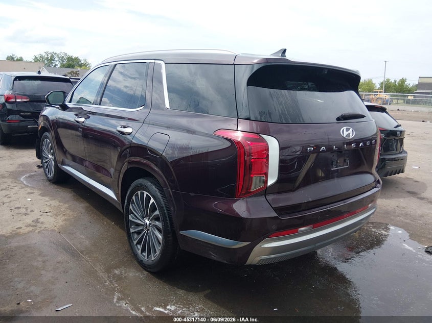 2024 Hyundai Palisade VIN KM8R7DGE5RU692415 IAAI salvage auction — FRONT END, Salvage Title, sold $11,800 on 2026-07-28 (photo 3)