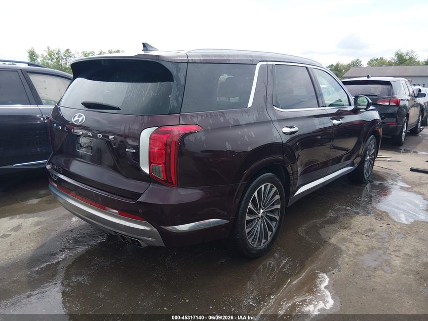 2024 Hyundai Palisade VIN KM8R7DGE5RU692415 IAAI salvage auction — FRONT END, Salvage Title, sold $11,800 on 2026-07-28 (photo 4)