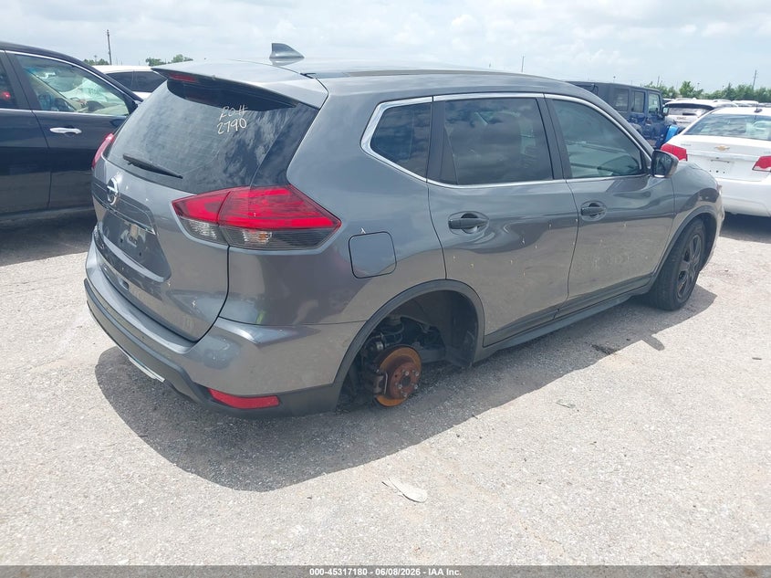 2017 Nissan Rogue VIN JN8AT2MT7HW133086 IAAI salvage auction — RIGHT SIDE, Original (Texas), sold $1,800 on 2026-07-15 (photo 4)