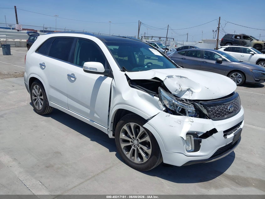 2015 Kia Sorento VIN 5XYKW4A75FG589575 IAAI salvage auction — FRONT END, Salvage Title, sold $1,100 on 2026-07-08 (photo 1)