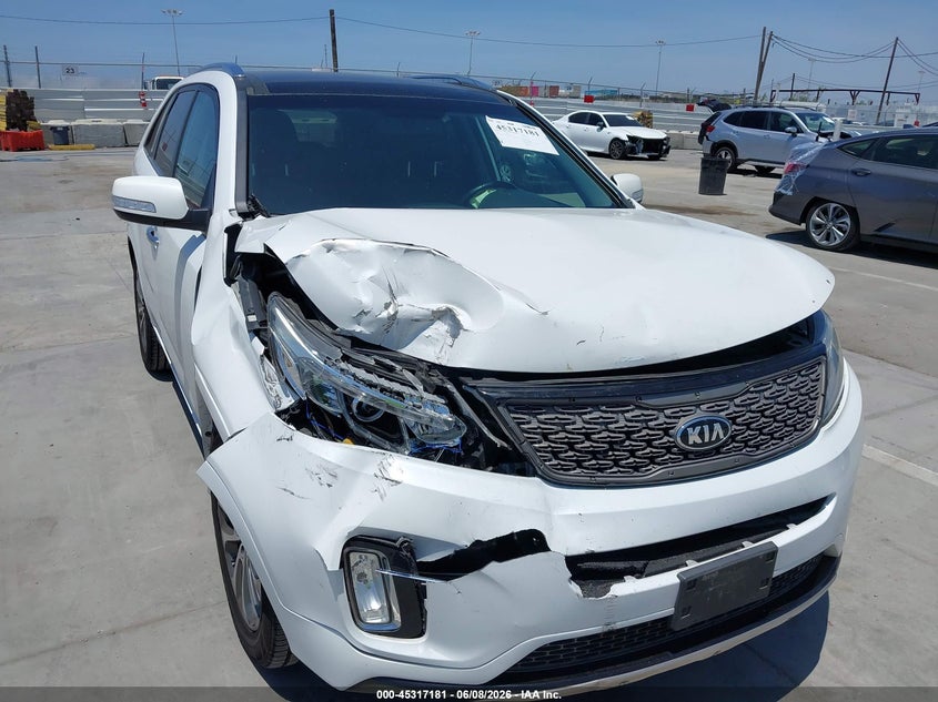 2015 Kia Sorento VIN 5XYKW4A75FG589575 IAAI salvage auction — FRONT END, Salvage Title, sold $1,100 on 2026-07-08 (photo 6)
