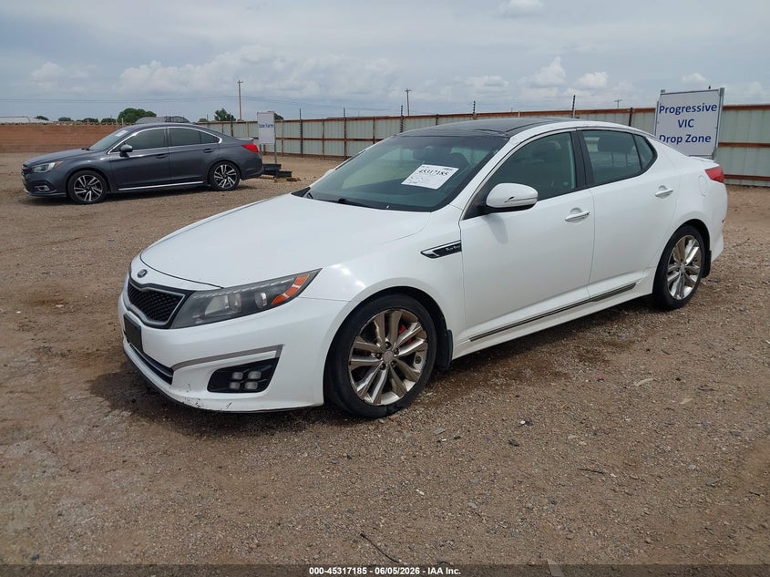 2015 Kia Optima VIN 5XXGR4A64FG380336 IAAI salvage auction — HAIL, Salvage Title, sold $25 on 2026-07-29 (photo 2)