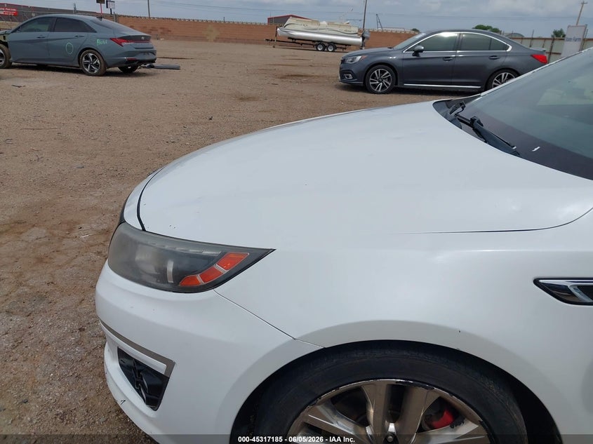2015 Kia Optima VIN 5XXGR4A64FG380336 IAAI salvage auction — HAIL, Salvage Title, sold $25 on 2026-07-29 (photo 6)