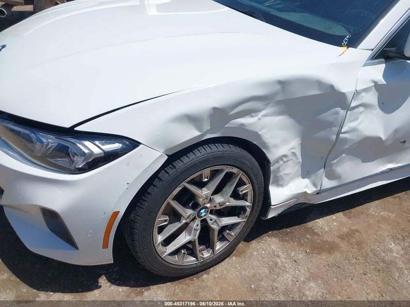 2025 BMW 3er VIN 3MW89CW01S8E99365 IAAI salvage auction — LEFT SIDE, Clear (Oklahoma), sold $10,700 on 2026-09-30 (photo 6)