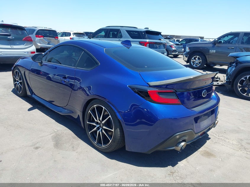 2022 Toyota Gr 86 VIN JF1ZNBB18N9757683 IAAI salvage auction — FRONT END, Salvage Title, sold $8,200 on 2026-07-28 (photo 3)