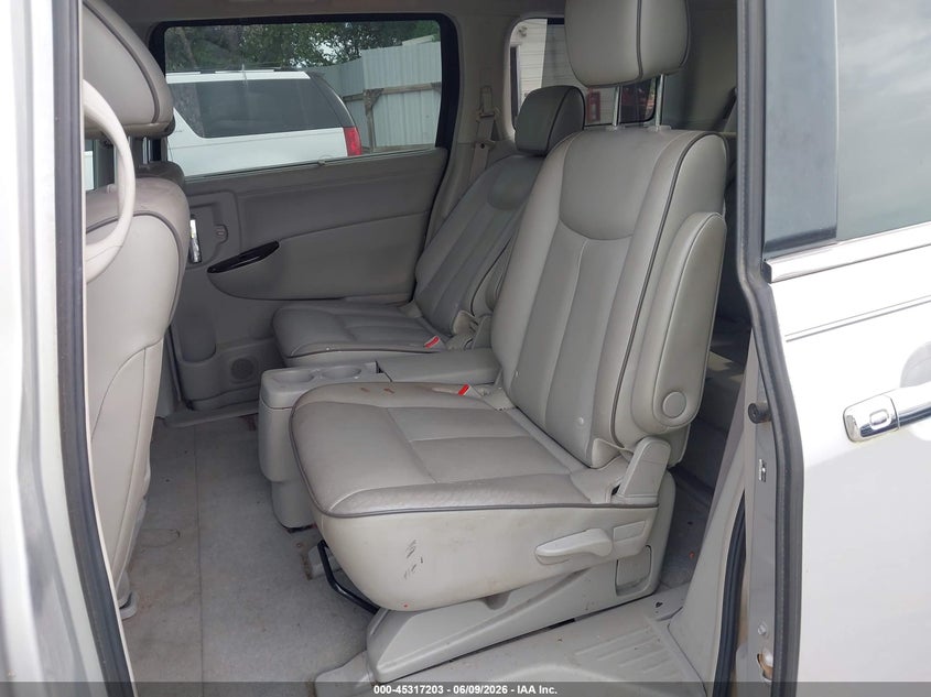 2013 Nissan Quest VIN JN8AE2KP1D9066512 IAAI salvage auction — FRONT END, Rebuildable (Florida), sold $300 on 2026-07-30 (photo 8)
