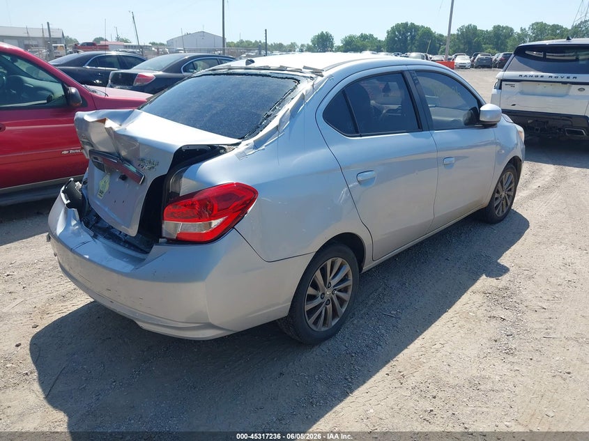2018 Mitsubishi Mirage VIN ML32F3FJ5JHF15092 IAAI salvage auction — NORMAL WEAR, Clear (Indiana), sold $775 on 2026-07-08 (photo 4)