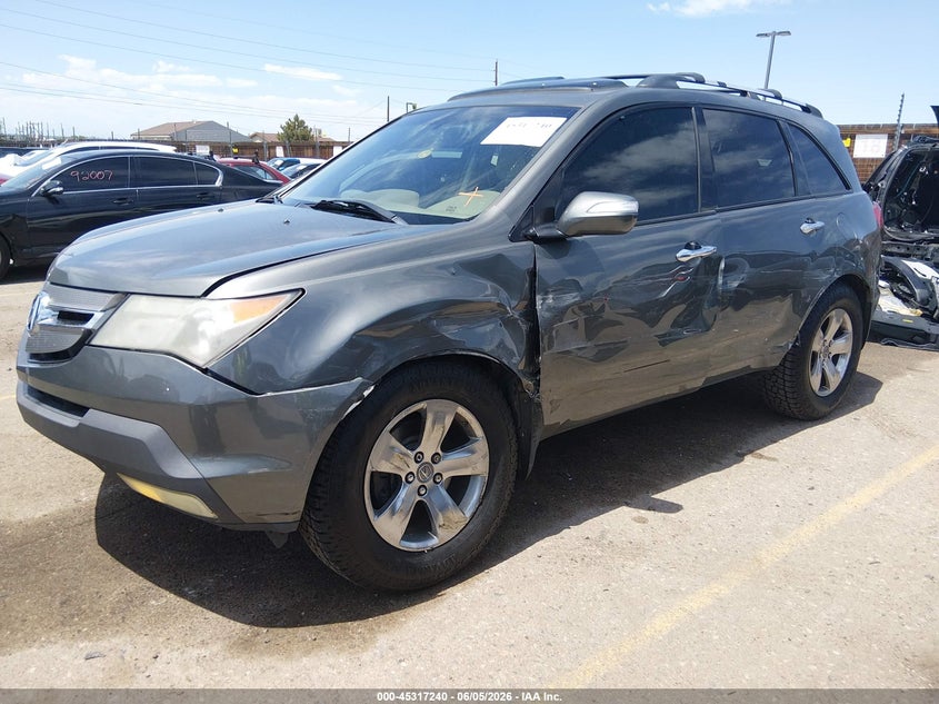 2007 Acura Mdx VIN 2HNYD28817H528420 IAAI salvage auction — LEFT SIDE, Salvage (Colorado), sold $25 on 2026-07-11 (photo 2)