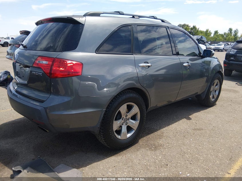 2007 Acura Mdx VIN 2HNYD28817H528420 IAAI salvage auction — LEFT SIDE, Salvage (Colorado), sold $25 on 2026-07-11 (photo 4)