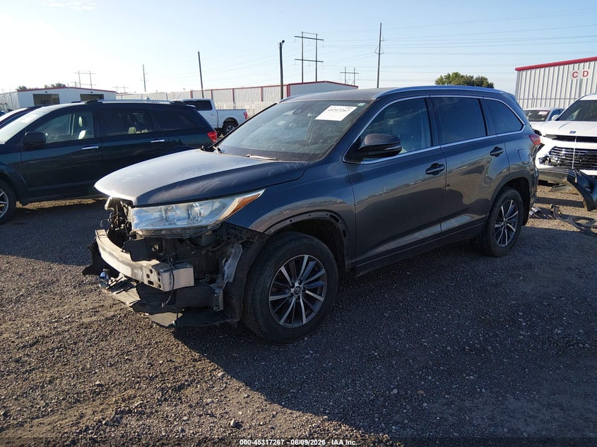 2017 Toyota Highlander VIN 5TDKZRFH5HS214961 IAAI salvage auction — FRONT END, Salvage Title, sold $4,650 on 2026-07-18 (photo 2)