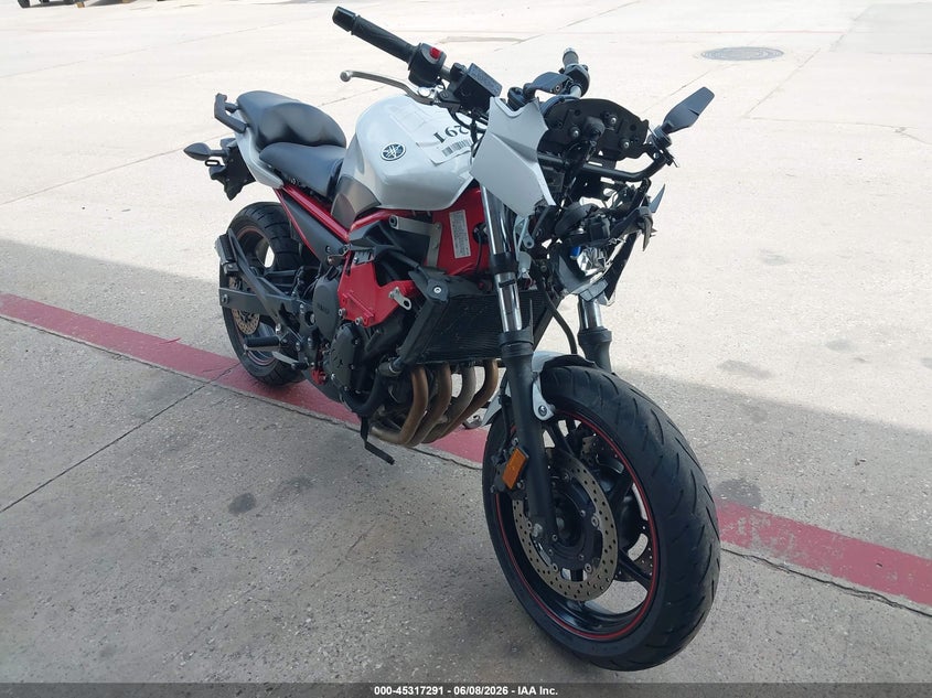 2013 Yamaha Fz VIN JYARJ18E5DA011680 IAAI salvage auction — FRONT END, Original (Texas), sold $475 on 2026-07-30 (photo 1)