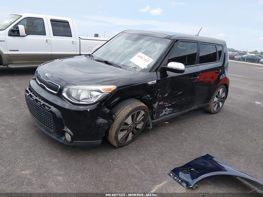 2015 Kia Soul VIN KNDJX3A51F7150971 IAAI salvage auction — LEFT SIDE, Salvage Title, sold $850 on 2026-07-21 (photo 2)