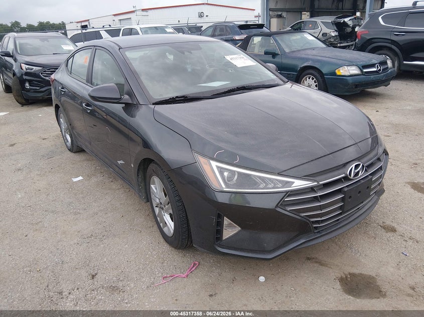 2020 Hyundai Elantra VIN 5NPD84LF7LH557593 IAAI salvage auction — REAR END, Salvage Title, sold $2,550 on 2026-07-29 (photo 1)