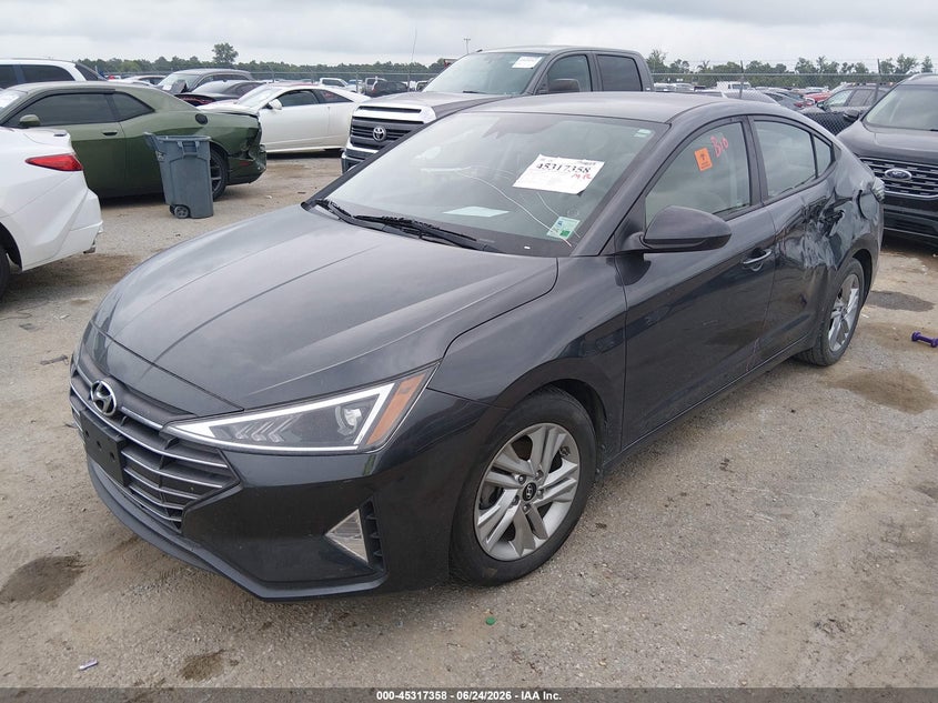2020 Hyundai Elantra VIN 5NPD84LF7LH557593 IAAI salvage auction — REAR END, Salvage Title, sold $2,550 on 2026-07-29 (photo 2)