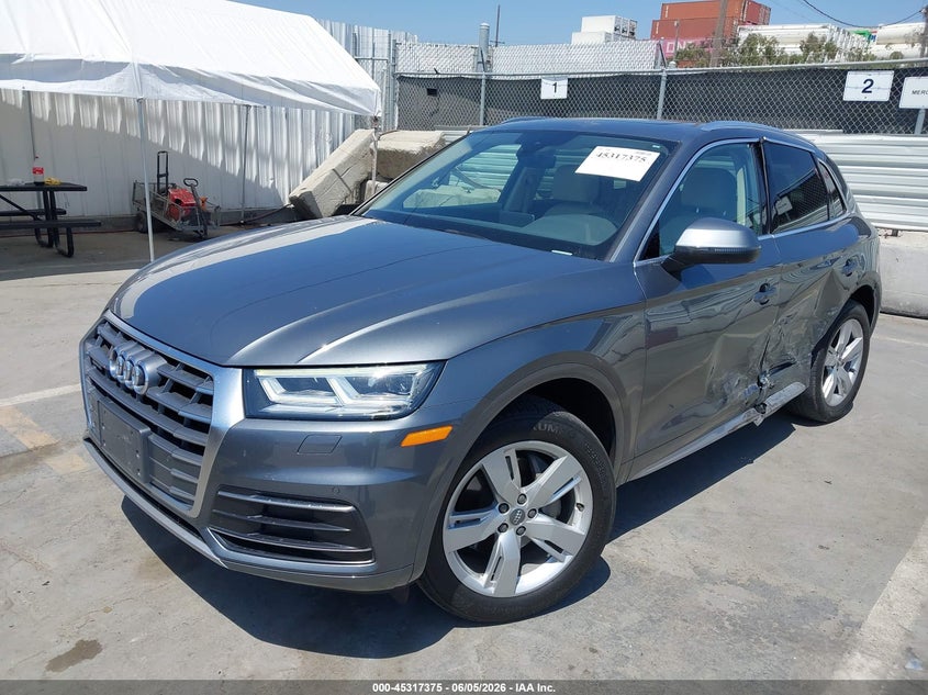 2018 Audi Q5 VIN WA1BNAFY4J2161528 IAAI salvage auction — LEFT SIDE, Salvage Title, sold $8,150 on 2026-07-15 (photo 2)
