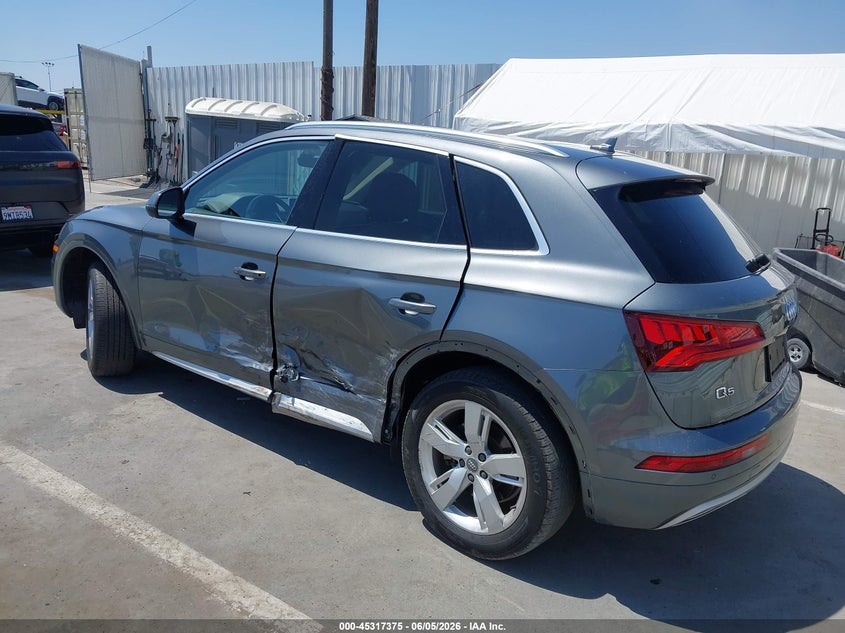 2018 Audi Q5 VIN WA1BNAFY4J2161528 IAAI salvage auction — LEFT SIDE, Salvage Title, sold $8,150 on 2026-07-15 (photo 3)