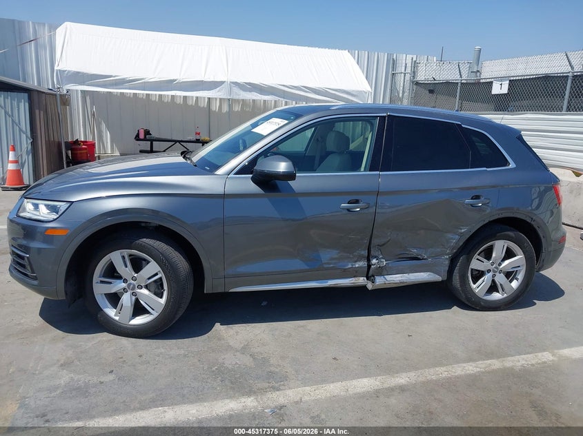 2018 Audi Q5 VIN WA1BNAFY4J2161528 IAAI salvage auction — LEFT SIDE, Salvage Title, sold $8,150 on 2026-07-15 (photo 6)