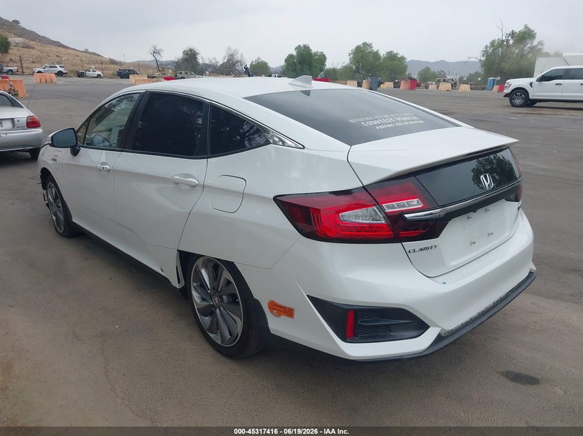 2019 Honda Clarity VIN JHMZC5F11KC005798 IAAI salvage auction — FRONT END, Salvage (California), sold $7,275 on 2026-08-11 (photo 3)